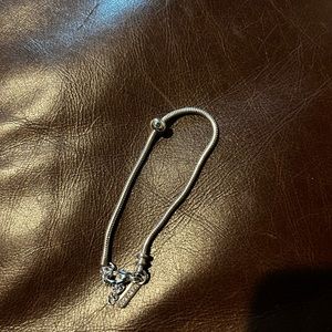 Bracelet, blue cristal, pandora type